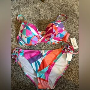 Colorful Raisins Bikini Set NWT